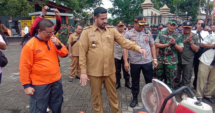 Antisipasi Musim Penghujan, Pemkot, Polri, TNI dan Relawan Gelar Apel Siaga Tanggap Bencana