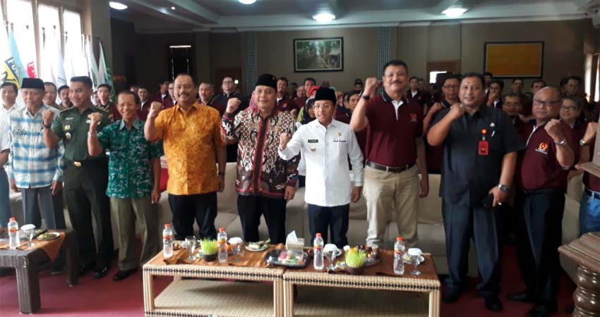 Rapat Tahunan KONI Kota Malang yang juga dihadiri Walikota Malang Drs H Sutiaji dan Ketua DPRD Kota Malang I Made Rian. (gie)