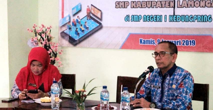 Puluhan Guru TIK SMP Negeri di Lamongan Ikuti Workshop TOT Pembelajaran Berbasis e-learning, Langkah Awal Dindik Wujudkan Kelas Digita