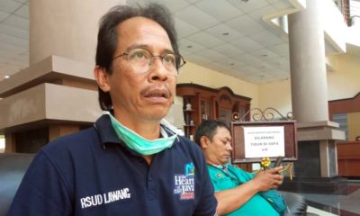Kepala Dinkes Kabupaten Malang, Arbani Mukti Wibowo saat ditemui di Posko Penanganan Covid-19 Kabupaten Malang, Senin (23/3/2020).(iki)