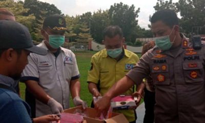 Cegah Penyebaran Corona, Polres Bangkalan Bagikan Masker dan Vitamin Untuk Wartawan