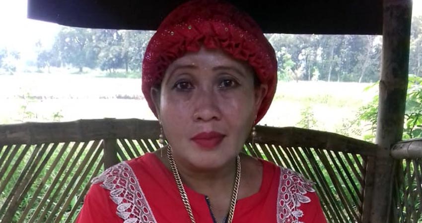 KORBAN PENIPUAN : Hj Warda, salah satu korban penipuan. (Her)