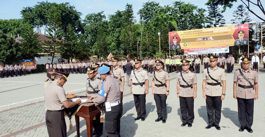 Lima Kapolsek Jajaran Polresta Sidoarjo Dimutasi