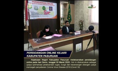Masa Physical Distancing, Kejari Kabupaten Pasuruan Sidang Online