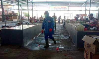 Probolinggo Covid-19 Pemkot Semprotkan Disinfektan ke Pasar-Pasar