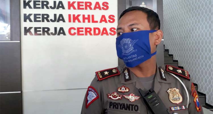 Kasat Lantas Polresta Malang Kota Kompol Priyanto SIK MH. (gie)