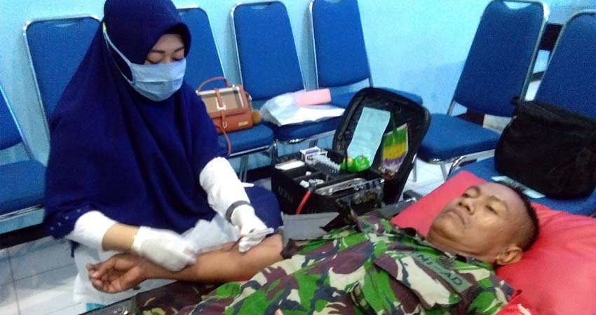 Stok Darah Menipis, Kodim Situbondo dan PMI Gelar Donor Darah bersama Masyarakat