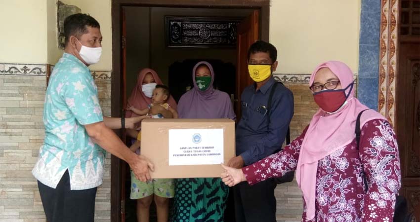 GTPPC Lamongan Salurkan Bantuan Untuk Warga Terdampak C-19