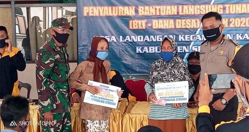 161 KK, Warga Landangan Terima BLT-DD