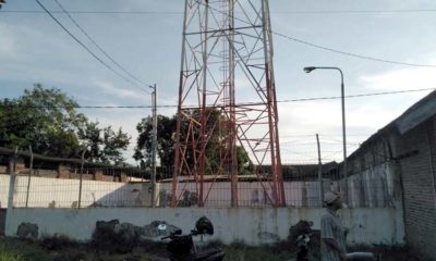Tower milik PT. DayaMitra Telekomunikasi yang berada di Desa Medalem, Tulangan (gus)
