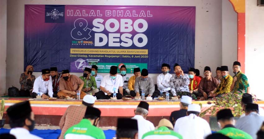 Acara Sobo Deso yang digelar di Desa Gladag, Kecamatan Rogojampi, Minggu (7/6/2020) siang. (ist)