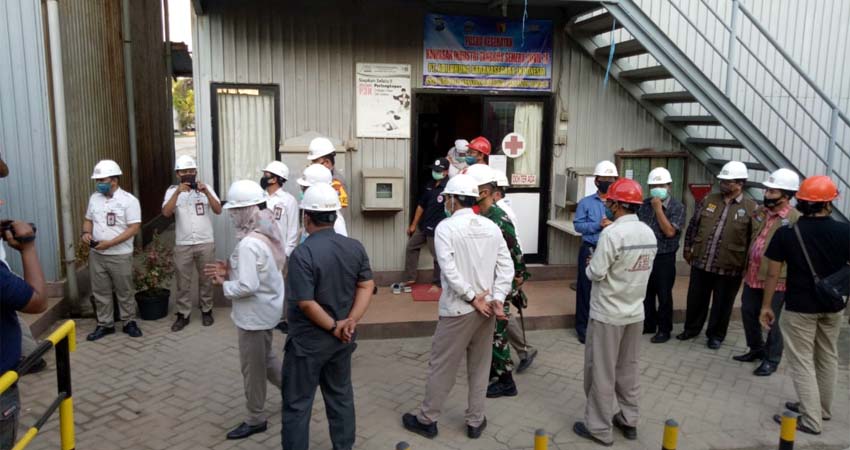 Forkopimda Bangkalan saat melakukan launching industri tangguh