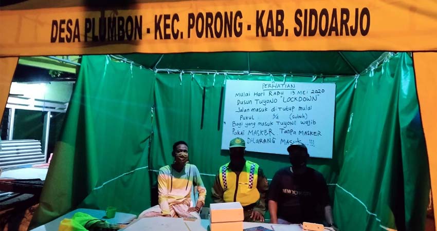 Cegah Covid-19, Pemdes Plumbon Perketat Pemancing Masuk Tambak