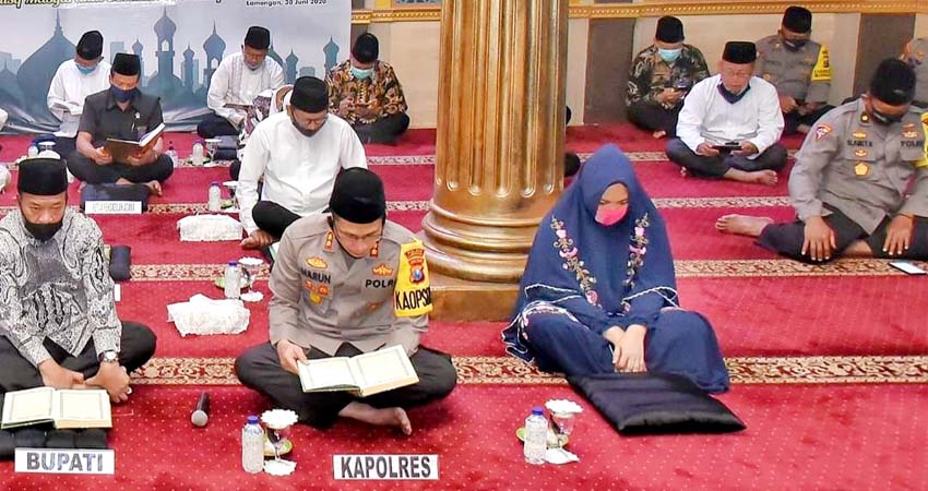 Polres Lamongan Gelar Serangkaian Khotmil Qur'an Via Live Streaming