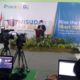 Kepala Seklah MAIT Darul Fikri Sukodono Angga Wahyu Wardana menyampaikan sambutan pada acara pelepasan siswa yang dilakukan secara daring. (st1)