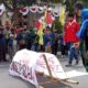 Aliansi Mahasiswa Peduli Rakyat (Ampera) Blitar menolak RUU Omnibus Law Cipta Kerja yang sedang dibahas di DPR RI