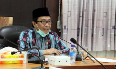 RAPAT EVALUASI : Wabup Jember Drs. KH. A. Muqit Arief saat rapat evaluasi penyaluran pupuk bersubsidi bersama Komisi Pengawasan Pupuk dan Pestisida (KPPP) Kabupaten Jember