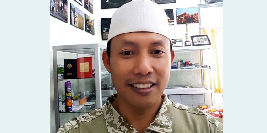 Ketua Komunitas Wartawan Gresik (KWG), Syuhud Almanfaluty