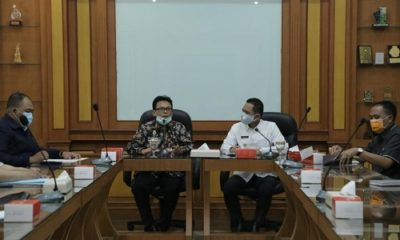 KUNJUNGAN: Bupati Lumajang, Thoriqul Haq saat konsultasikan permasalahan agraria yang terjadi di Kabupaten Lumajang ke BPN Provinsi Jawa Timur.