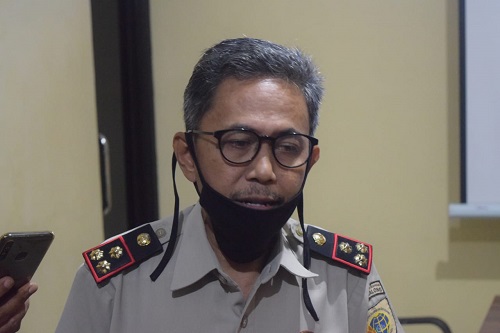 Kepala BPN Trenggalek, Kusworo saat ditemui di kantornya.