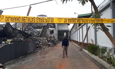 Tim Labfor Polda Jatim datangi Gudang PT Unirama Duta Niaga. (ist)