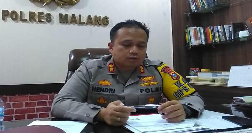 Kapolres Malang AKBP Hendri Umar SIK menjelaskan pengamanan debat Pilkada Kabupaten Malang.