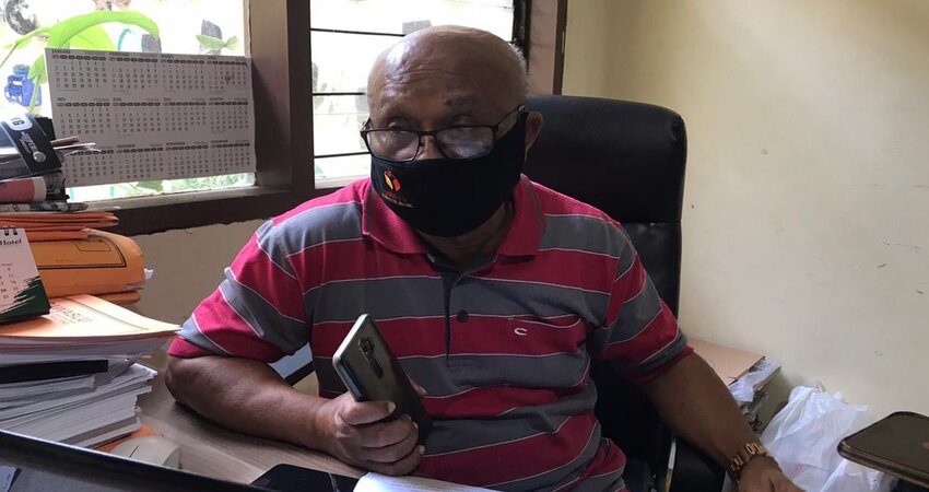 Kordiv Penanganan Pelanggaran Bawaslu Kabupaten Malang, George Da Silva, saat ditemui setelah memeriksa saksi.