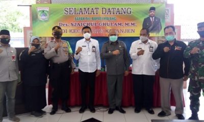 Pjs Bupati Malang, Sjaichul Ghulam bersama Sekda Wahyu Hidayat dan jajaran Muspika.