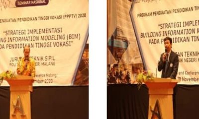 Seminar nasional yang digelar Jurusan Teknik Sipil (JTS) Politeknik Negeri Malang (Polinema).