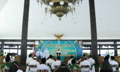 Pembukaan Lomba Musabaqah Tilawatil Quran (MTQ) Tingkat Kabupaten Lumajang di Pendopo Arya Wiraraja Lumajang.