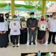 Kegiatan penyerahan sertifikat PTSL yang dihadiri Wakil Bupati Jombang Sumrambah, dengan didampingi Kepala BPN Jombang, Tutik Agustiningsih,serta Muspika Jogoroto.
