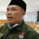 Komisioner KPU Kabupaten Trenggalek, Nurani Soyomukti saat dikonfirmasi usai Rapat Koordinasi (Rakor) di Hall Hotel Jaas.