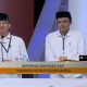 Suasana debat publik kedua Calon Bupati dan Wakil Bupati Trenggalek 2020 yang disiarkan di salah satu TV swasta.