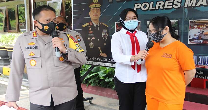 Polres Malang Tangkap Investasi Bodong Biduan Dangdut