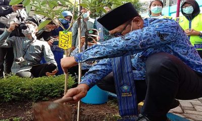 Tinjau Kesiapan Adiwiyata SMKN 7 Kota Malang, Wawali Support dengan Tanam Pule