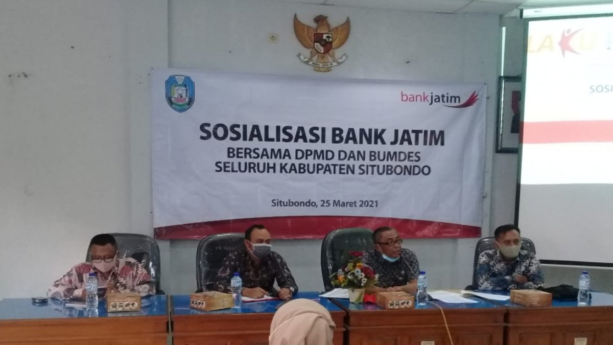 DPMD Situbondo Bersama Bank Jatim Gelar Sosialisasi Bumdes ke Kades