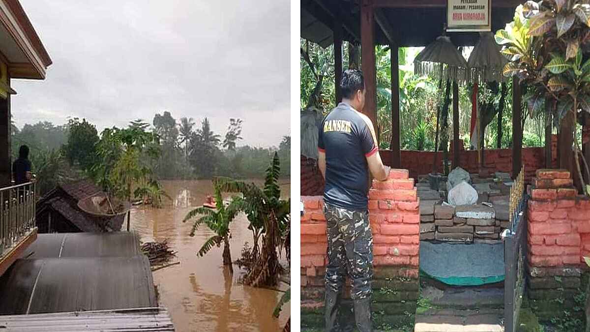 Dua Makam Kuno Tak Tersentuh Air Saat Banjir Besar Terjang Lumajang