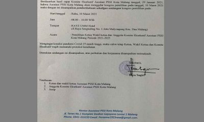 Pemilihan Ketua PSSI Kota Malang Terancam Dibubarkan, Muspika dan Satpol Mengaku Tak Ada Pemberitahuan