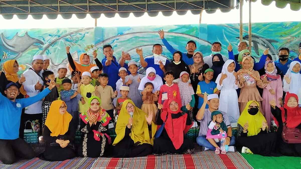 Peringati HUT Ke 2, SCB Berikan Santunan Anak Yatim dan Sosialisasi BPJS Ketenagakerjaan