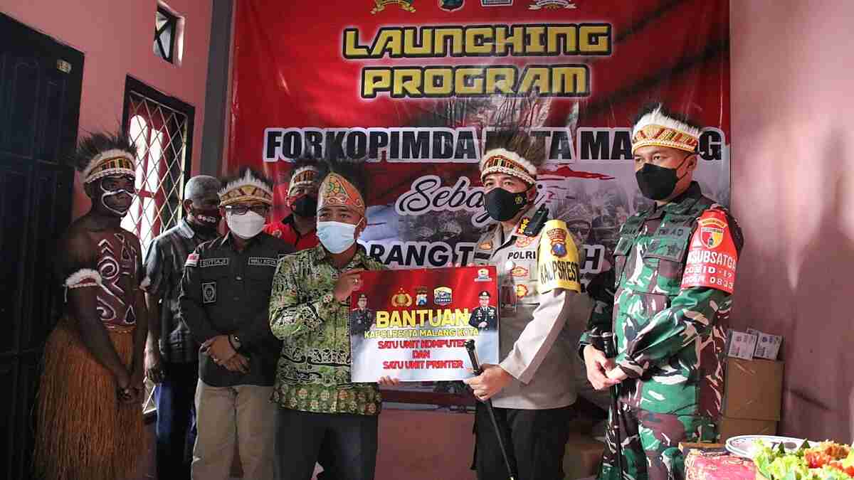 Forkopimda Kota Malang Resmikan Orang Tua Asuh Mahasiswa Papua