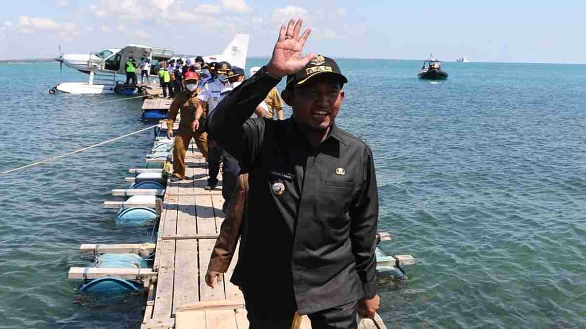 Kemenhub RI Uji Coba Penerbangan Seaplane dari Bandara Ngurah Rai ke Pulau Oksigen Gili Iyang Sumenep