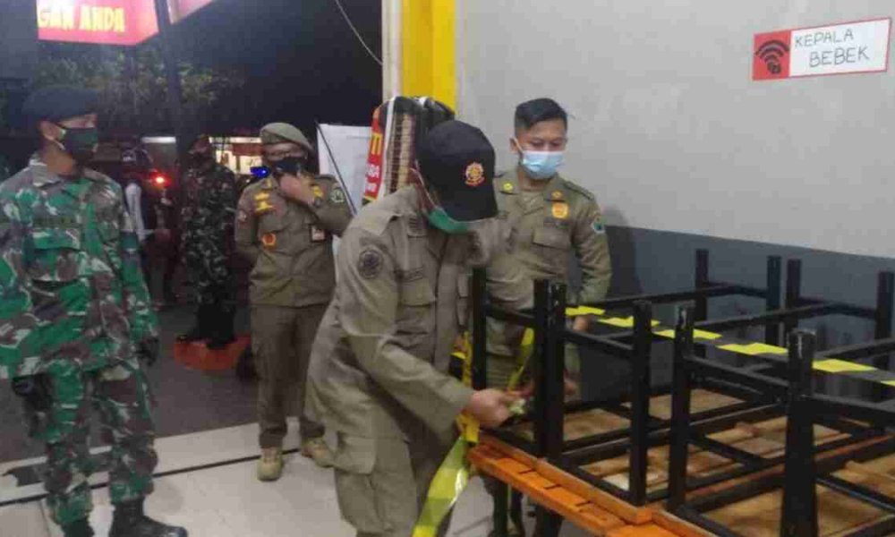 Pelanggar dan Sanksi Sejak PPKM Darurat di Kota Malang, 50 Pelaku Usaha Dibuatkan BAP dan 10 Dilakukan Penyitaan