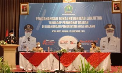 Hadiri Pencanangan Zona Integritas, Wali Kota Malang minta Lima OPD Beranjak ke WBK dan OPD Lain Masuk Zona Integritas
