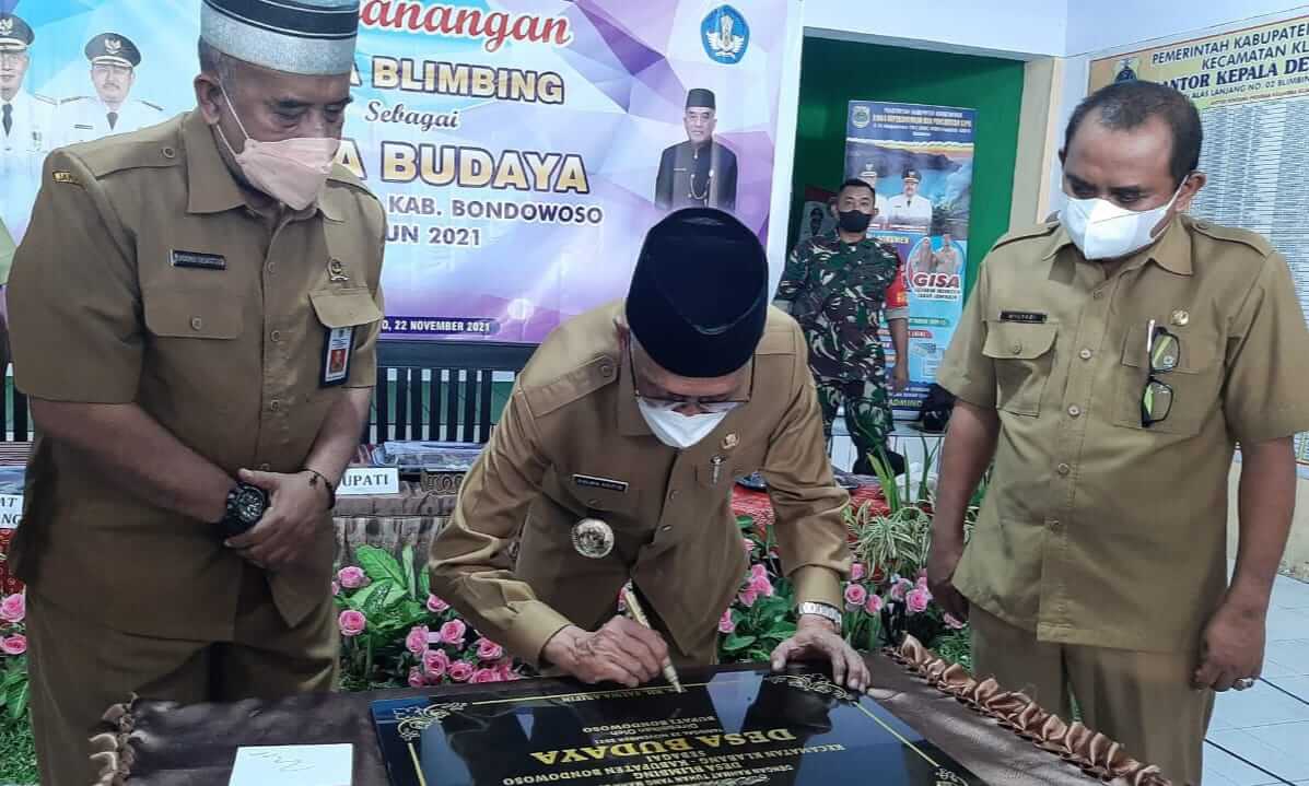 Bupati Salwa Deklarasikan Desa Blimbing Bondowoso sebagai Desa Budaya