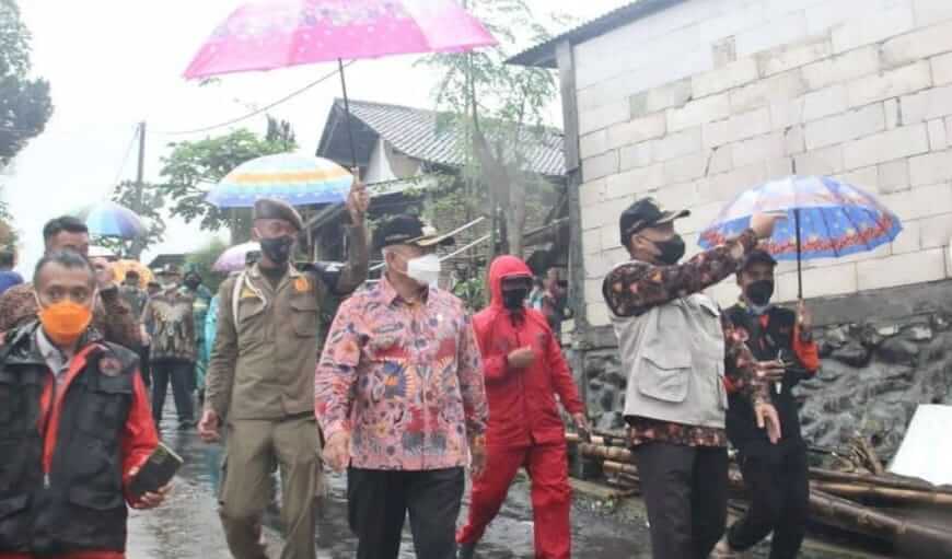 Dua Kecamatan Terdampak Bencana Dikunjungi Bupati Malang bersama Forkopimda