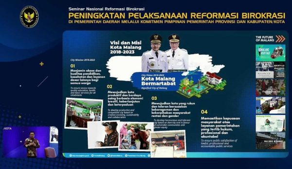 Wali Kota Sutiaji Paparkan Reformasi Birokrasi Pemkot Malang di Seminar Nasional Kemenko Polhukam