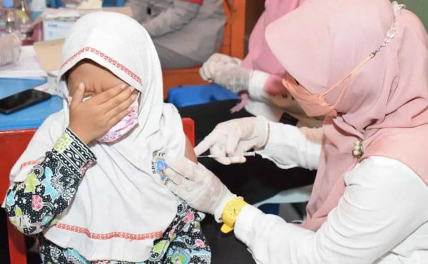 Pemkab Lamongan Mulai Lakukan Vaksinasi Serentak Anak Usia 6 hingga 11 Tahun