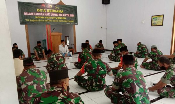 Peringati Hari Juang TNI-AD, Kodim 0823 Situbondo Gelar Doa Bersama