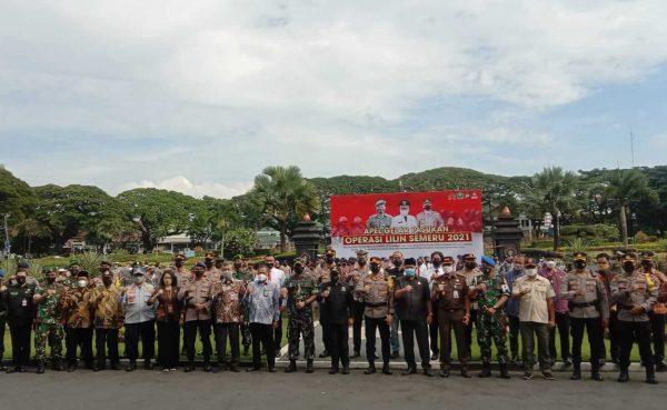 Forkopimda Kota Malang Gelar Apel Operasi Lilin Semeru 2021