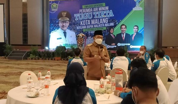 Employee Gathering Perumda Air Minum Tugu Tirta, Wali Kota Malang Ingatkan Sinergitas Antar Lini